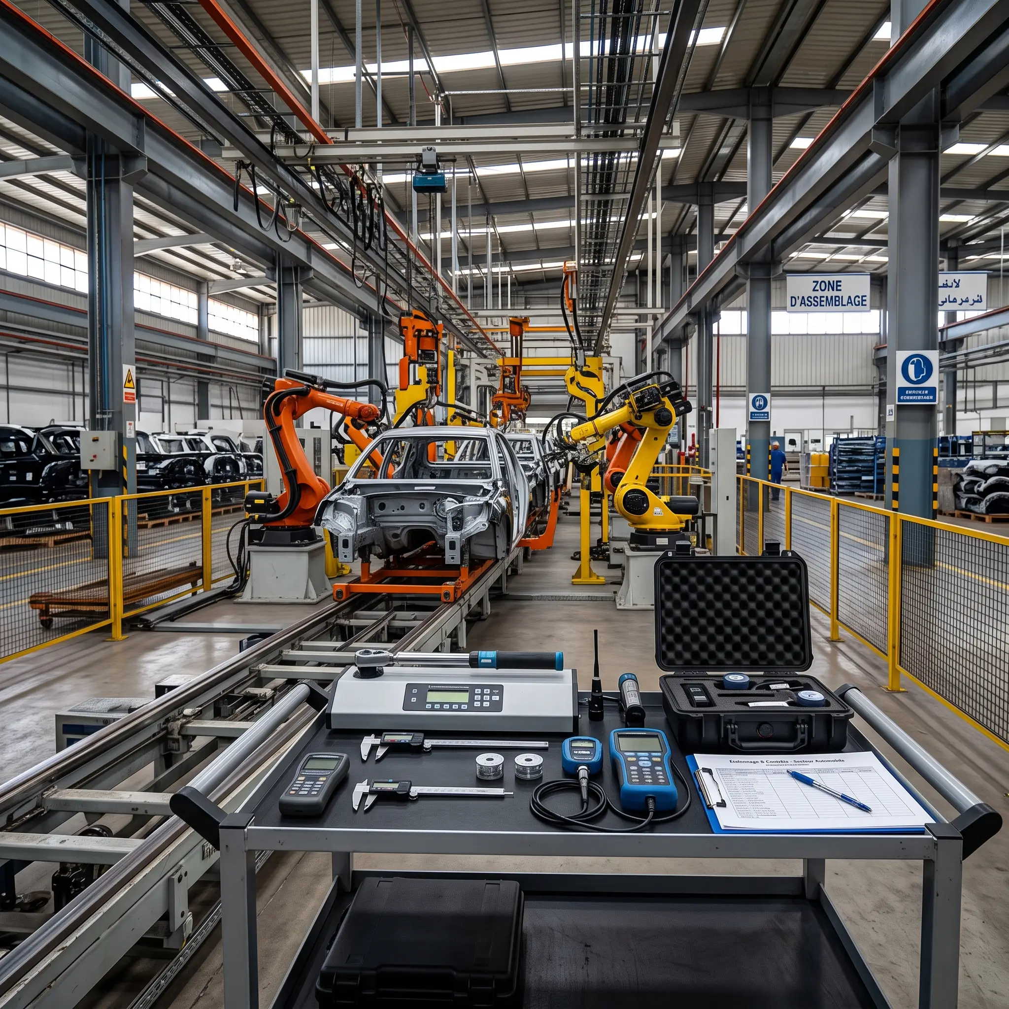 Métrologie et étalonnage pour l'industrie automobile